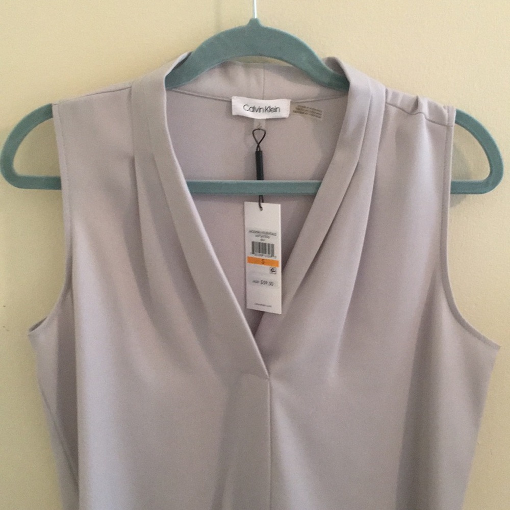 Calvin Klein grey blouse